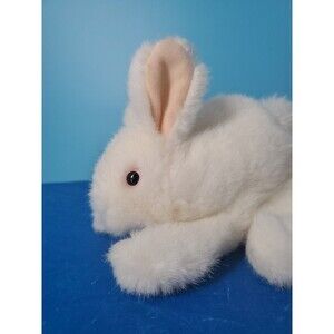 Folkmanis Folktails  Bunny Rabbit Realistic White Small Hand Puppet Plush Hare